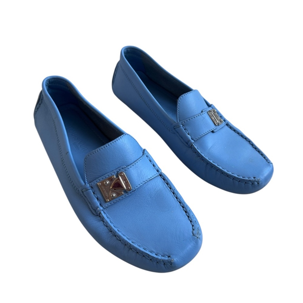 Louis Vuitton‎ Calfskin Lombok Mocassin Loafers Blue